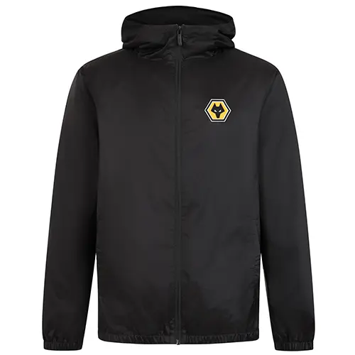 Wolverhampton Wanderers Store | Shop Official Essentials Shower Jacket – Black Wolves Gear